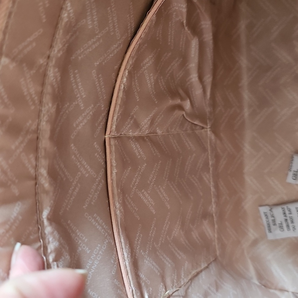 NWT French Connection Tote Olympia Bucket Shoulder Bag Mellow Peach Large Purse - Picture 9 of 10